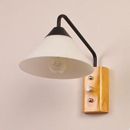 Japoński Koreański Korytarz Ganek Schody Sypialnia Lampka nocna Lampa ścienna Szkło Drewno