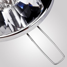 Nowoczesny współczesny kryształowy mini styl chromowany metalowy montaż podtynkowy