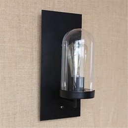 Rustykalny domek wiejski retro malowanie cecha ochrony oczu oświetlenie otoczenia kinkiety ścienne