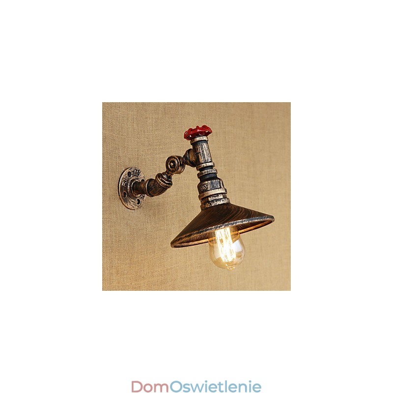 Cecha malowania w stylu retro w stylu wiejskim dla miniaturowych obrotowych lamp ściennych z wysięgnikiem