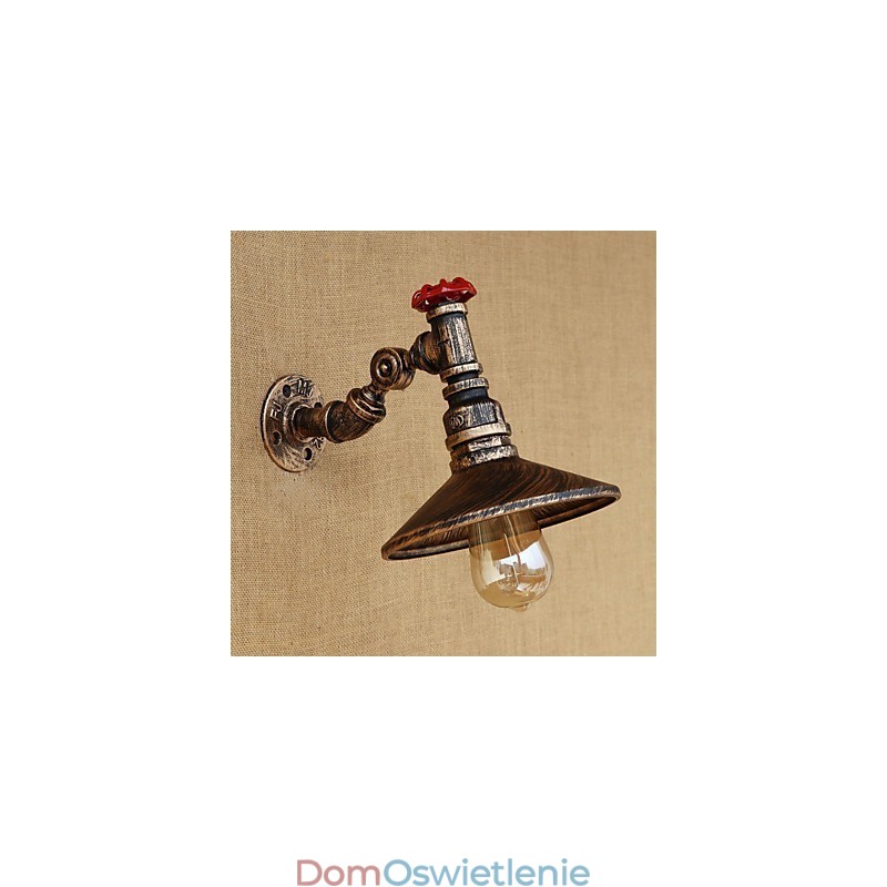 Cecha malowania w stylu retro w stylu wiejskim dla miniaturowych obrotowych lamp ściennych z wysięgnikiem