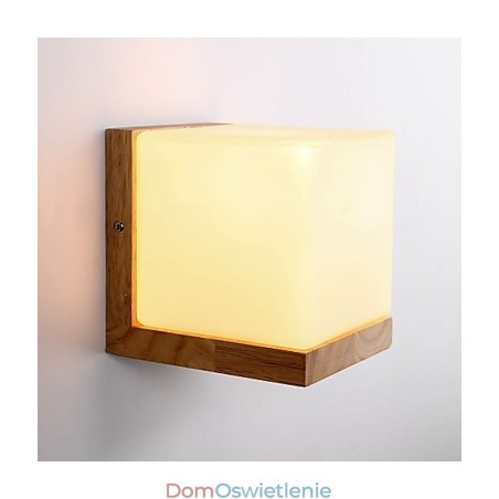 Kinkiety ścienne z drewna Klosz szklany 110V lub 220V Nowość w stylu country Kinkiety ścienne z drewna Klosz szklany 110V lub 220V Nowość w stylu country
