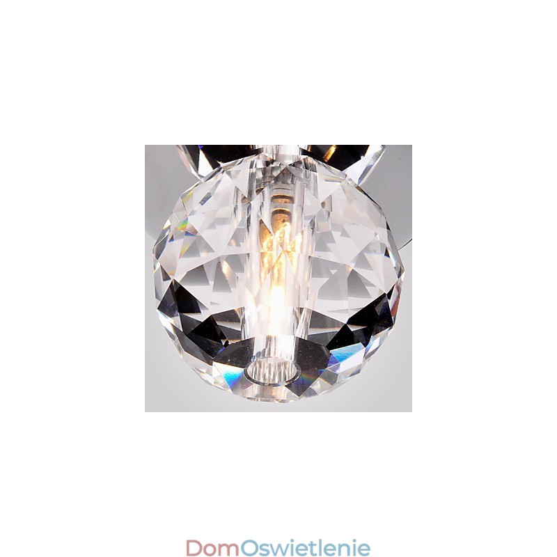 Nowoczesny współczesny kryształowy mini styl chromowany metalowy montaż podtynkowy