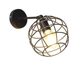 Cegły Pusta Okrągła Żelazna Lampa Ścienna Głupia Czarna Amerykańska Dekoracja Miecz Świetlny Lampa Na Ścianie