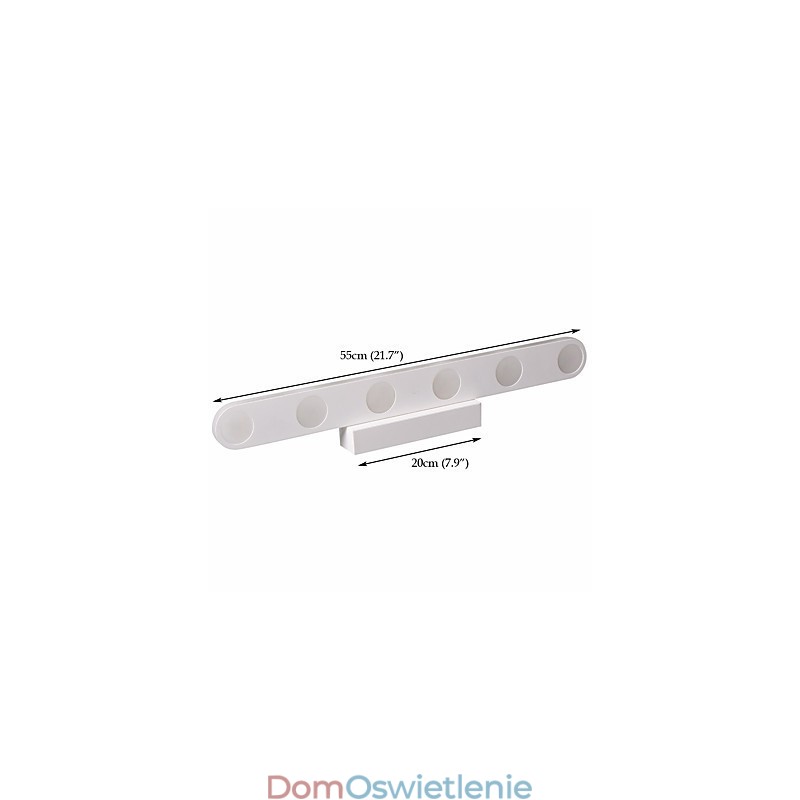 Zintegrowane nowoczesne współczesne oświetlenie łazienkowe Downlight Wall Light