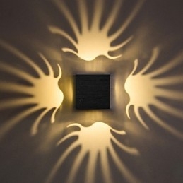 Nowoczesna lampa ścienna aluminiowa do montażu na ścianie, udekoruj ściany