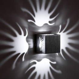 Nowoczesna lampa ścienna aluminiowa do montażu na ścianie, udekoruj ściany