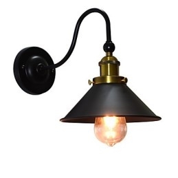 Kinkiet Kinkiety Ścienne Żelazo Ścienne Lampy Głupi Czarny Miecz Świetlny Lampa Na Ścianie