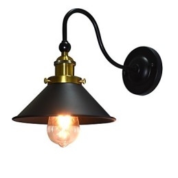 Kinkiet Kinkiety Ścienne Żelazo Ścienne Lampy Głupi Czarny Miecz Świetlny Lampa Na Ścianie