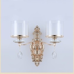 Nowoczesna, współczesna, galwanizowana cecha ochrony oczu, kinkiety ścienne z oświetleniem otoczenia, kinkiet