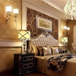 Nowoczesna, współczesna, galwanizowana cecha ochrony oczu, kinkiety ścienne z oświetleniem otoczenia, kinkiet