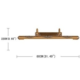 Lampa lustrzana 80CM 1Tradycyjna zabytkowa antyczna mosiężna cecha