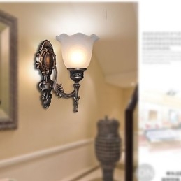 Europejski styl Retro Kinkiet Hotelowy Korytarz Lampa Korytarzowa Lustro Przednia Lampa Pojedyncza Głowica Lampa Nocna