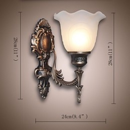 Europejski styl Retro Kinkiet Hotelowy Korytarz Lampa Korytarzowa Lustro Przednia Lampa Pojedyncza Głowica Lampa Nocna