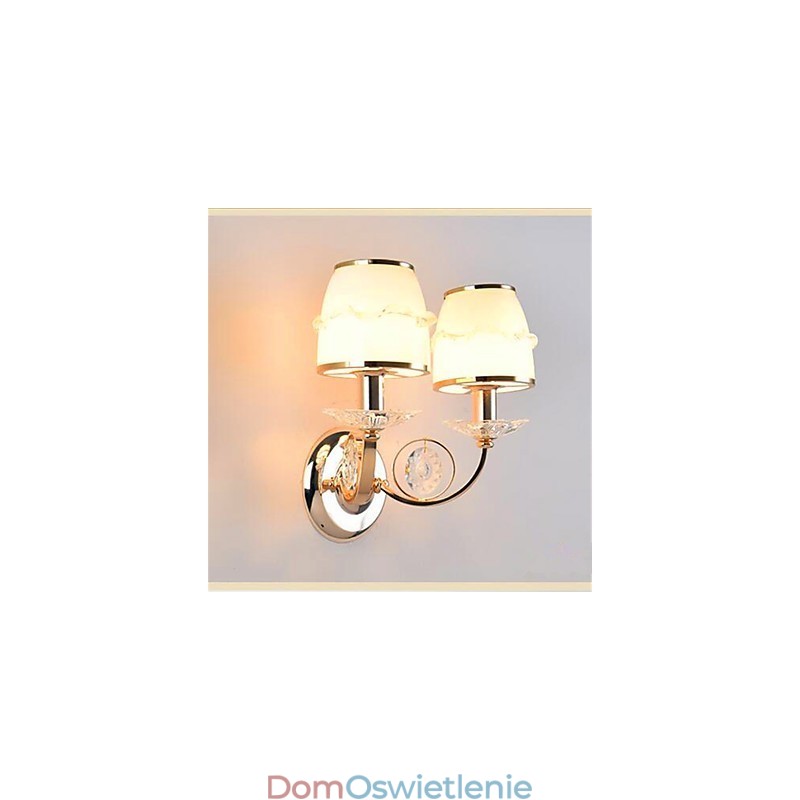 Nowoczesna, współczesna, galwanizowana cecha do kryształowego ramienia obrotowego, ochrona oczu, oświetlenie otoczenia, kinkiety ścienne, ściana