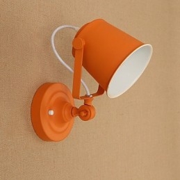 Malowana stalowa lampa ścienna Dumb Black American Coffee Decoration Retro lampa ścienna Lightsaber Lamp na ścianie