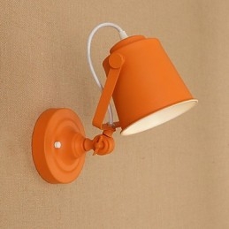 Malowana stalowa lampa ścienna Dumb Black American Coffee Decoration Retro lampa ścienna Lightsaber Lamp na ścianie
