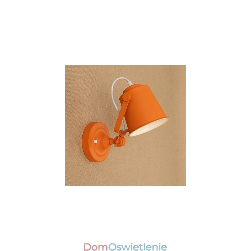 Malowana stalowa lampa ścienna Dumb Black American Coffee Decoration Retro lampa ścienna Lightsaber Lamp na ścianie