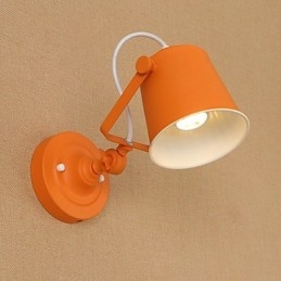 Malowana stalowa lampa ścienna Dumb Black American Coffee Decoration Retro lampa ścienna Lightsaber Lamp na ścianie