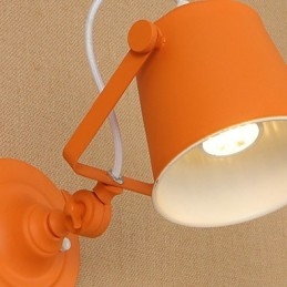 Malowana stalowa lampa ścienna Dumb Black American Coffee Decoration Retro lampa ścienna Lightsaber Lamp na ścianie