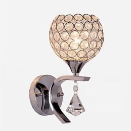 Max Crystal Modern Contemporary Galwanizowana cecha dla kryształowego światła otoczenia Kinkiety ścienne Kinkiet