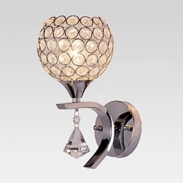 Max Crystal Modern Contemporary Galwanizowana cecha dla kryształowego światła otoczenia Kinkiety ścienne Kinkiet
