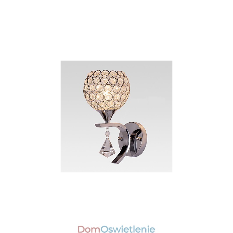 Max Crystal Modern Contemporary Galwanizowana cecha dla kryształowego światła otoczenia Kinkiety ścienne Kinkiet