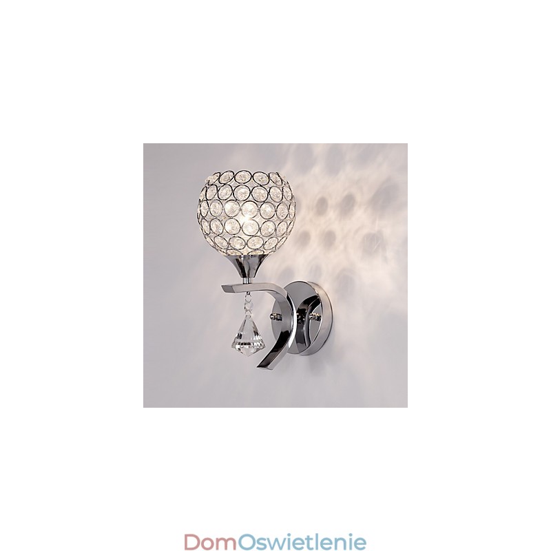 Max Crystal Modern Contemporary Galwanizowana cecha dla kryształowego światła otoczenia Kinkiety ścienne Kinkiet