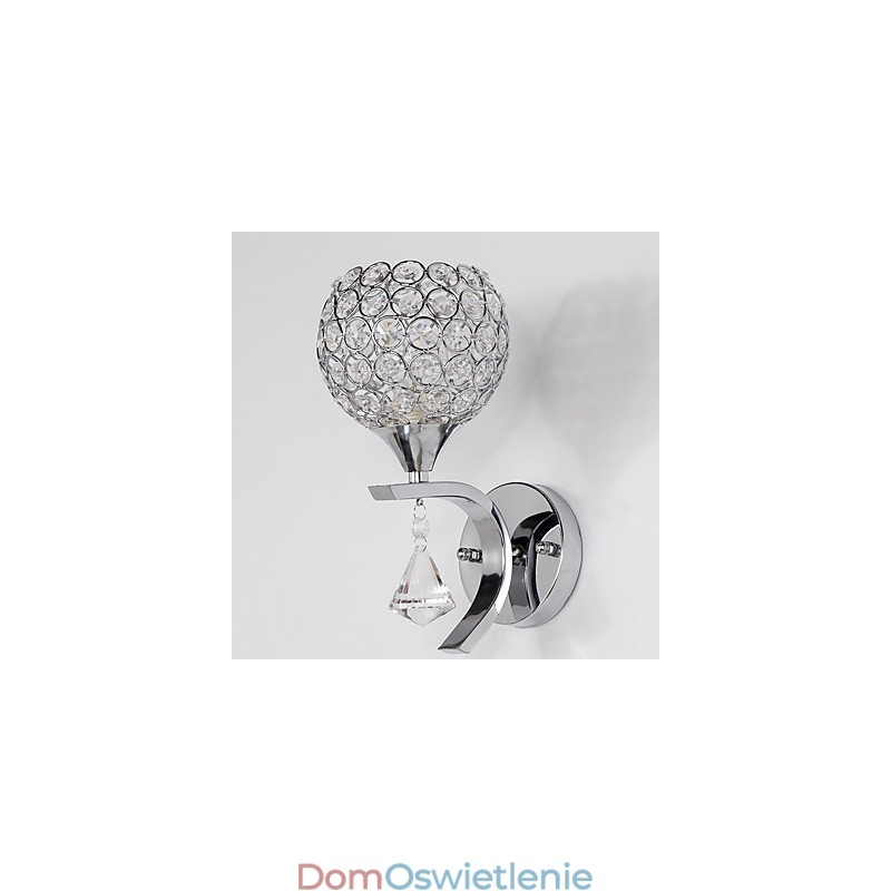 Max Crystal Modern Contemporary Galwanizowana cecha dla kryształowego światła otoczenia Kinkiety ścienne Kinkiet
