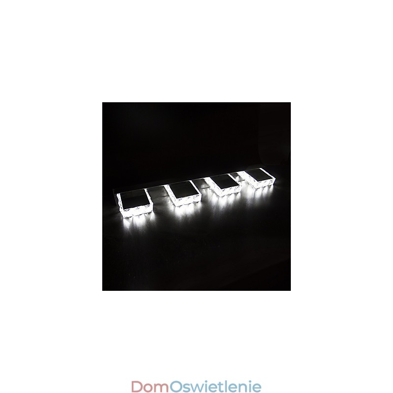 Lampa łazienkowa do makijażu, kryształowe lustro do makijażu, 4 światła, oświetlenie łazienkowe i sypialniane