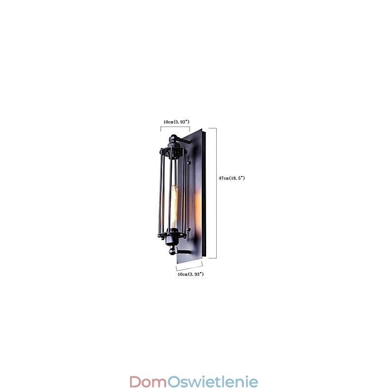Rustykalny domek wiejski retro vintage malowanie cecha dla mini stylu oświetlenie otoczenia kinkiety ścienne światło ścienne