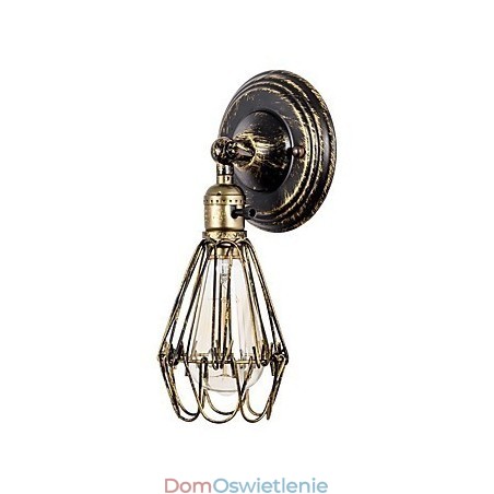 Kinkiety ścienne Vintage Indoor Angle Adjustable Metal Wall Light Retro Wire Cage Wall Lamp Kinkiety ścienne Vintage Indoor Angle Adjustable Metal Wall Light Retro Wire Cage Wall Lamp