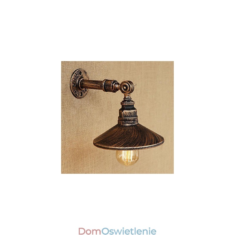 Kinkiet ścienny w stylu industrialnym Nordic Water Pipe Wall Light Brown Ancient