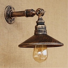Kinkiet ścienny w stylu industrialnym Nordic Water Pipe Wall Light Brown Ancient