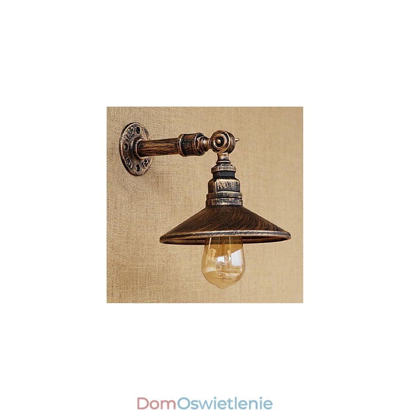 Kinkiet ścienny w stylu industrialnym Nordic Water Pipe Wall Light Brown Ancient