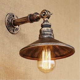 Kinkiet ścienny w stylu industrialnym Nordic Water Pipe Wall Light Brown Ancient
