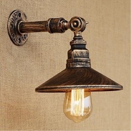 Kinkiet ścienny w stylu industrialnym Nordic Water Pipe Wall Light Brown Ancient