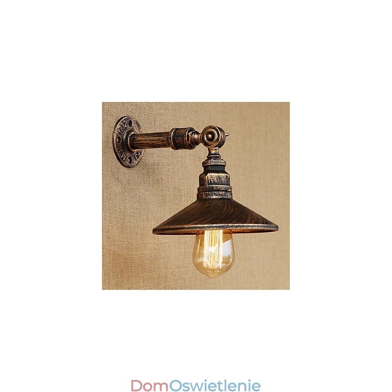 Kinkiet ścienny w stylu industrialnym Nordic Water Pipe Wall Light Brown Ancient