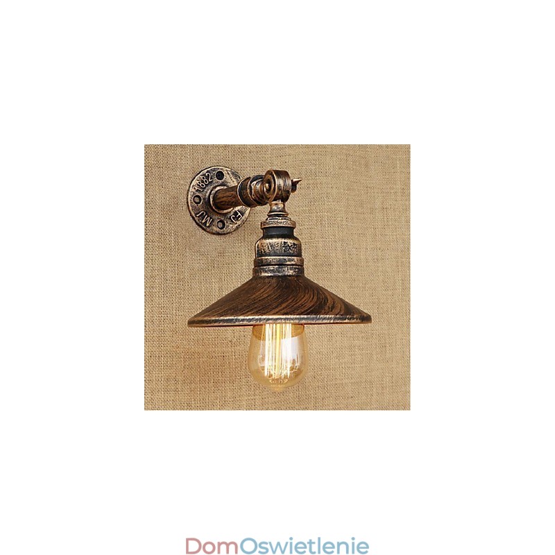 Kinkiet ścienny w stylu industrialnym Nordic Water Pipe Wall Light Brown Ancient