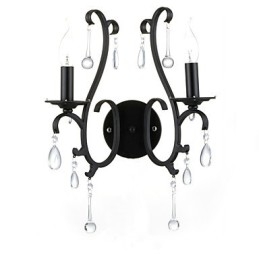 Country Chrome Cecha dla Mini Style Ambient Light Kinkiety Ścienne Lampa Ścienna