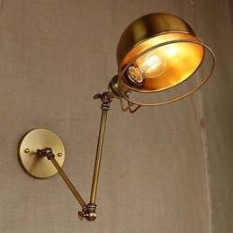 Industrialny styl retro europejski wiejski charakter oświetlenie dekoracyjna lampa ścienna ramię żelazne
