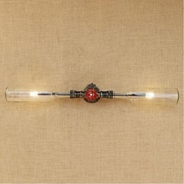Retro Industry Wind Designer Water Bottle Lamp Wall Light Szary