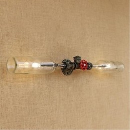 Retro Industry Wind Designer Water Bottle Lamp Wall Light Szary