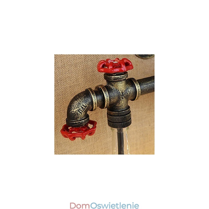 Lampa ścienna w kształcie butelki na wodę, szara