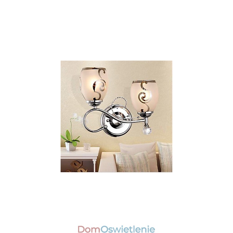 Nowoczesna, współczesna galwanizowana cecha dla kryształowych kinkietów ściennych w stylu mini Ambient Light