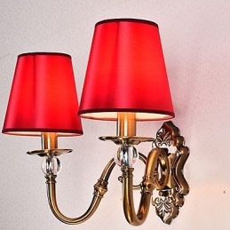 Tradycyjna klasyczna galwanizowana cecha do ochrony oczu Kinkiety ścienne Downlight Kinkiet