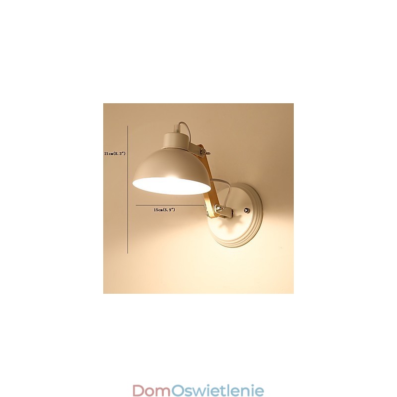 Vintage Wood Art Deco Metal Metal Rustykalny Kinkiet Salon Jadalnia Korytarz Kinkiet Czarny Biały Opcjonalnie