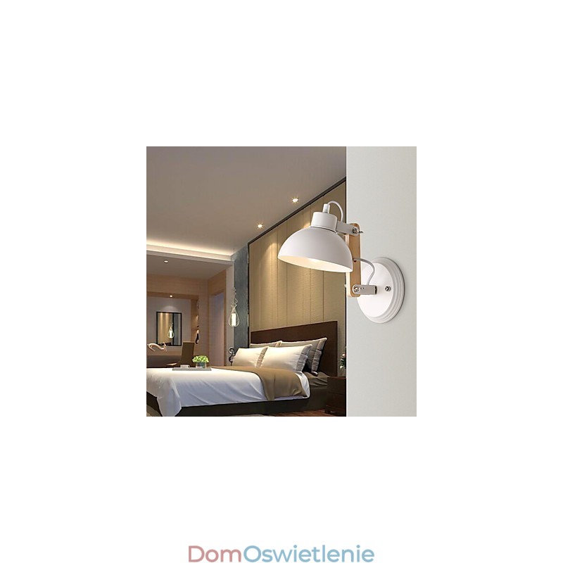 Vintage Wood Art Deco Metal Metal Rustykalny Kinkiet Salon Jadalnia Korytarz Kinkiet Czarny Biały Opcjonalnie