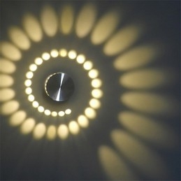 Nowoczesna, lekka, aluminiowa lampa ścienna do montażu na płasko, zintegrowana