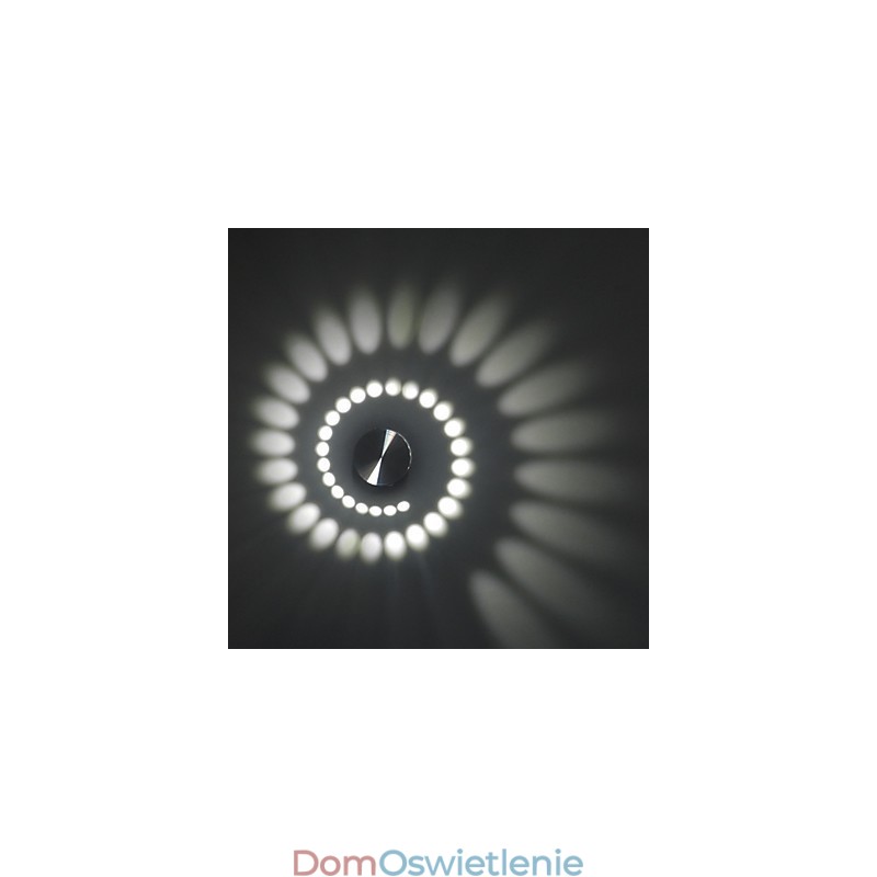 Nowoczesna, lekka, aluminiowa lampa ścienna do montażu na płasko, zintegrowana